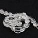 Oval nugget quartz crystal beads - 10-12x7-8mm - Hole: 1mm (1 strand)