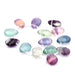 Pear-shaped pendant beads - natural fluorite 14x10mm (1 strand)