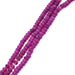 Faceted ruby ​​rondel beads - 2.5x2mm - Hole: 0.5mm (1 strand - 37cm)