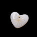 Shell heart-shaped pendant with engraved star - 19x17mm - Hole: 1.4mm (1)