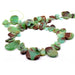 Flat Teardrop Green Chrysoprase Bead 6-20mm - Hole: 0.5mm (1 Strand - 40cm)
