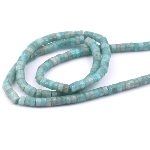 Buy Heishi bead roundels in Amazonite 4x2mm (1 Strand-40cm)