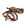 Beads wholesaler Polygon beads bronze-plated synthetic hematite 4mm (1 Fil-38cm)
