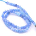 Faceted rondelle bead in sky blue dyed jade 4x3mm (1 strand - 35cm)