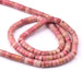 Heishi beads Natural rhodonite 4.5x2mm - Hole: 0.8mm (1 strand - 37cm)
