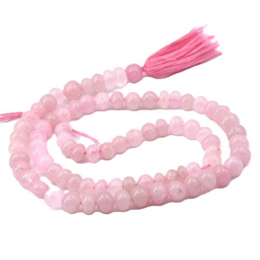 Rose quartz rondelle bead 5-8x3-6mm - 34cm - Appx 78 beads