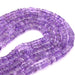 Light amethyst heishi tube bead 5.5-6x2-4mm - Hole: 0.5mm (1 strand - 32cm)