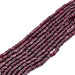 Garnet heishi bead 4x1.5-3mm - Hole: 0.5mm (1 strand - 32cm)