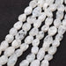 Oval Flat Moonstone Beads 12-17x9-10mm - Hole: 0.5mm (1 strand - 33cm)