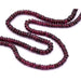 Garnet rondelle bead 2-3x4-5mm - Hole: 0.5mm (1 Strand-33cm)