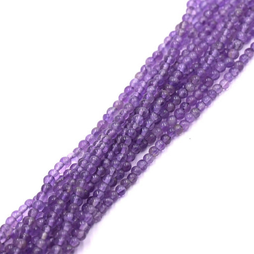 Buy Amethyst round bead 4mm (1 Strand-33cm)