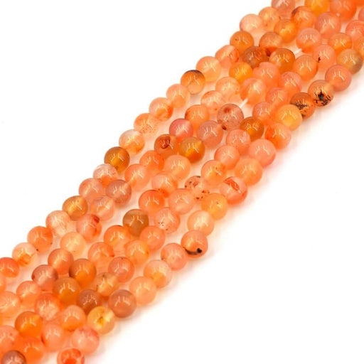 Buy Orange Aventurine round bead 5-5.5mm - hole 0.6mm - 65 beads (1 Strand-33cm)