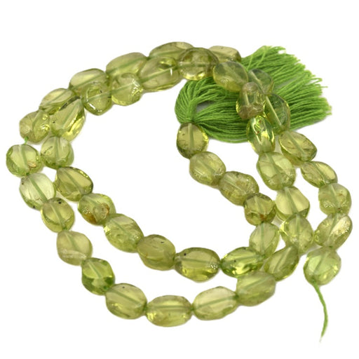 Buy Peridot flat oval pellet bead 7-10x6-7mm (1 Strand-33cm)