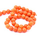 Round orange aventurine beads 8mm -38cm - 45 beads (1 strand)