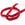 Beads Retail sales Raspberry red tinted jade rondelle beads 8x6mm - hole: 1mm - 37cm strand (1)