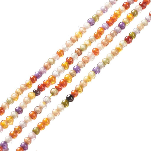 Multicolored Zircon Round Bead - 2mm (1 strand - 37cm)