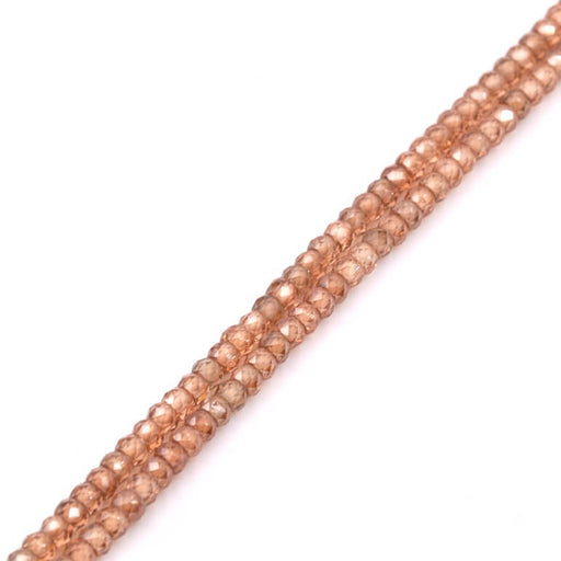 Buy Colorado topaz zircon faceted rondelle bead 3x2mm (1 strand-37cm)