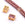 Beads wholesaler Pink zircon rectangular connector bead 16x5mm - Hole: 0.9mm (1)