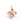 Beads Retail sales Flower cross pendant golden brass and golden zircon - 8mm - Hole: 1.2mm (1)