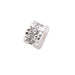 Heishi Bead and Zircon - Silver-Plated Brass - 4x3mm - Hole: 1mm (1)