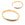 Beads Retail sales Oval bangle in golden stainless steel - 51x61mm (1)