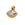 Beads Retail sales Gold-Plated Stainless Steel Pendant 10mm and Zircon Rhinestone Eye - Hole: 2.5mm (1)