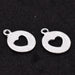 Round medal with heart cut out - Silver-plated brass - 14mm - Hole: 1.2mm (5)