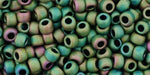 cc707 - Toho 6/0 matte peridot iris seed beads (10g)