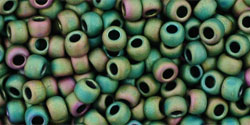 cc707 - Toho 6/0 matte peridot iris seed beads (10g)