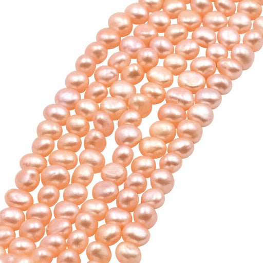 Buy Freshwater Pearl Creamrose Nugget - 5-6mm (1 strand-40cm)