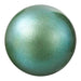 Preciosa Pearlescent Green round pearl bead - 12mm (5)