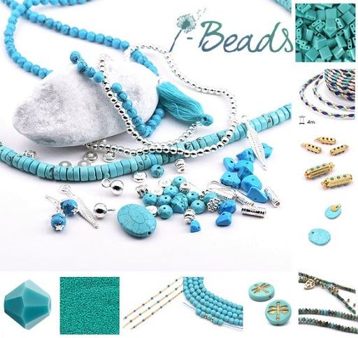 Amazonite Bead Bundle: 6mm Strand, 3 Drop Pendants, 1 Pear Drop