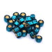 cc27BD - Toho 3/0 Square Hole Round beads - Silver Lined Teal (10g)