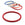Beads wholesaler Red Resin Bangle Bracelet 6mm - 68cm Inner Diameter (1)