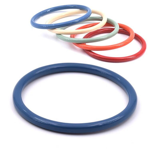 Buy Blue Resin Bangle Bracelet 6mm - 68cm Inner Diameter (1)