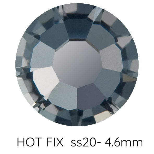 Flatback Hotfix Preciosa Crystal NightFall - ss20-4.6mm (60)