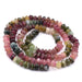Tourmaline Bicone Button Beads 5-6x3-4mm - Hole: 0.5mm / 43 cm and appx 145 beads