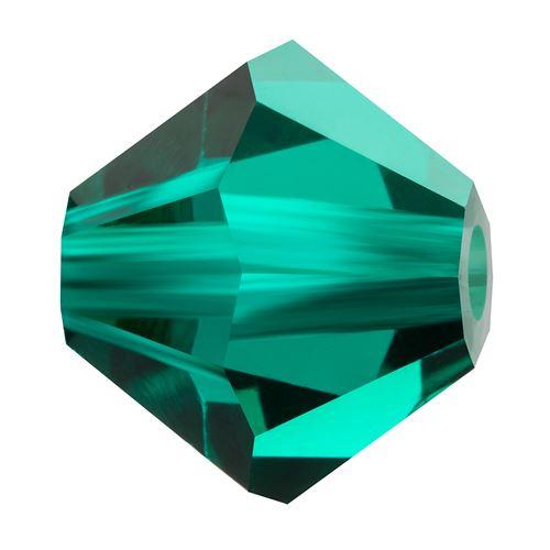 Bicone Preciosa Emerald 50730 -5,7x6mm (10)
