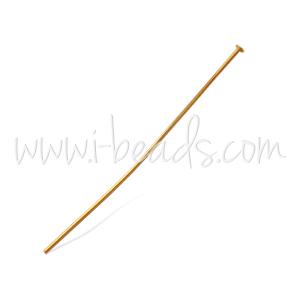 Buy 72 headpins metal gold plated 50mm (1)
