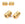 Beads wholesaler Cylinder Tube Bead Stainless Steel Gold and Zircon 8x6mm hole: 1,5mm (1)