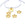 Beads Retail sales Pendant Hollow Star Stainless Steel Gold 11mm- Hole: 1,5mm (4)