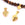 Beads wholesaler Bead pendant ethnic Arrow Steel GOLD - 15x8mm Horizontal hole: 1.5mm (1)