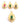 Beads wholesaler Drop Pendant Steel Gold and Green Dyed Jade Cabochon 19x14mm (1)