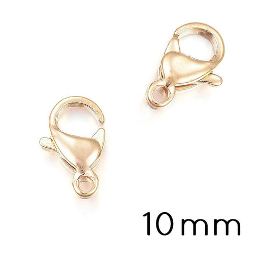 Buy Lobster Clasps Stainless Steel Golden 10x6mm (2)