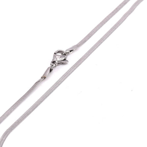 Buy Chain Necklace Snake Stainless Steel 45cm - 2mm (1)