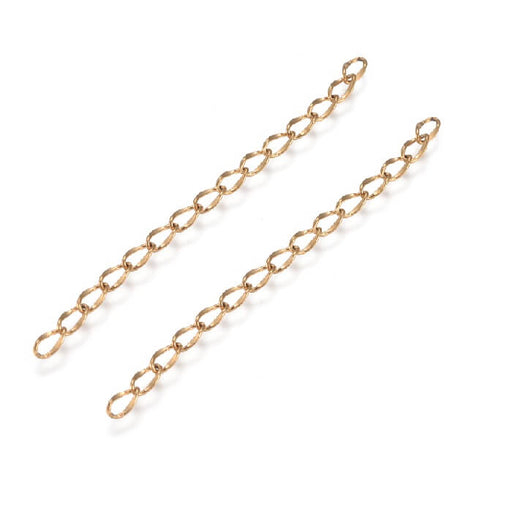 Extension Chains Gold Stainless Steel Flat - 50x3mm (2)