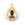 Beads Retail sales Drop Pendant Steel Gold and Black Stone Cabochon 19x14mm (1)