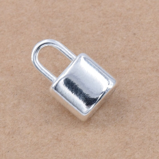 Buy Charm padlock stainless steel silver - 13x8mm (1)