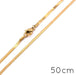 Snake Chain Necklace Gold Stainless Steel 50cm - 2.5mm (1)