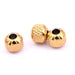 Rondelle bead gold steel diamond cut - 6x5.5mm - Hole: 2mm (6)